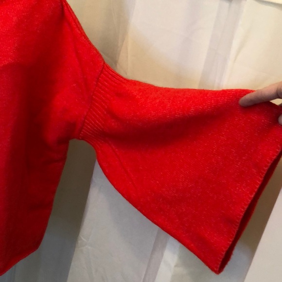 🎉Lou & Grey Red Bell Sleeve Sweater - Picture 4 of 7